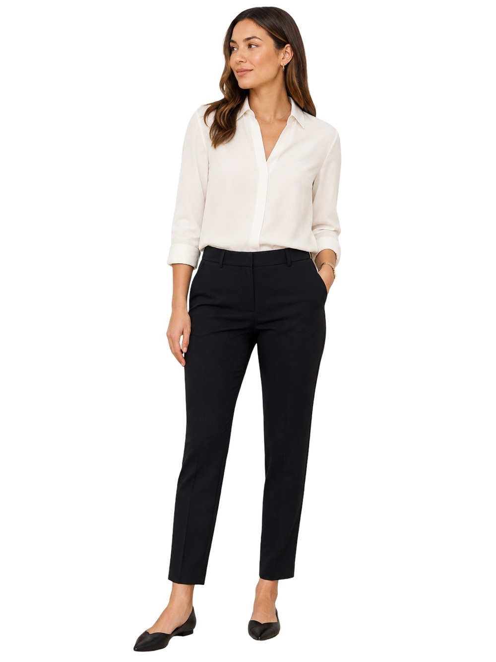 Banana Republic Black Ponte Ankle Pants Size 10